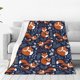 thumbnail image 1 of Balery Cute Foxes Manta de Felpa Suave y Acogedora – Cobija de Franela Aterciopelada para Cama, Lavable y Cálida para Sofá, Mascotas, Transpirable-50"x40", 1 of 7