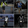 thumbnail image 2 of Reflective Vest Running Gear 1 Pack, Adjustable Safety Vest High Visibility Reflective Belt light blue, 2 of 2