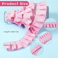 thumbnail image 2 of Scheam Pink Frilled Gingham Ribbon Trim 1.57" x 5yd Gingham Ruffle Pleated Lace Trim Checkered Fabric Edge Trimming for Sewing Bridal, Baby Clothes, Blankets, Pillows DIY Decorations, 2 of 7