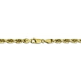 thumbnail image 4 of 10K Yellow Gold 4.5mm Diamond Cut Quadruple Rope Chain 22 Inch, 4 of 5