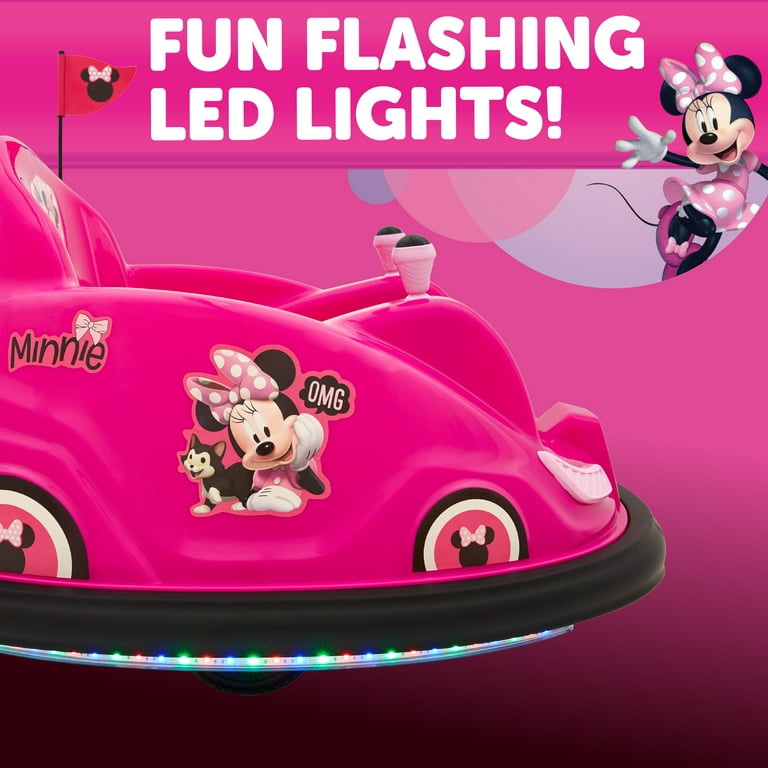 Disney\'s Minnie Mouse 6V Bumper Car, Battery Powered Ride On by Flybar,  Includes Charger