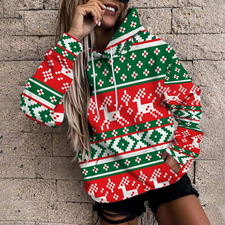 Reindeer hotsell hooded sweatshirt