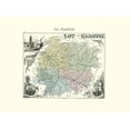 thumbnail image 2 of Migeon 14x11 Gold Ornate Wood Framed with Double Matting Museum Art Print Titled - Lot et Garonne Region France - Migeon 1869, 2 of 4