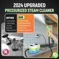 thumbnail image 3 of 2500W Portable Handheld Steam Cleaner for Car, Large Capacity 10s Fast Heating Steamer for Cleaning with 9 Pieces Accessories, Heavy Duty Plug-and-Play Steam Cleaner for Home|Car|Kitchen|More, 3 of 7