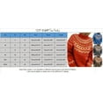 thumbnail image 5 of Rovga Womens Pullover Sweaters Female Loose High Collar Printing Outwear Splicing Long Sleeve Sweater Knitted Tops, 5 of 5