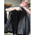 thumbnail image 5 of Men's Thick and Warm Winter Coat Genuine Sheepskin Lambskin Leather 100% Natural Real Shearling Wool Coat Black Plus Oversized 58 60 62 64,Black,56, 5 of 6