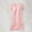 Pink, variant on QUINDOS Plus Size Pajamas for Women One Piece Mid Length Nightgowns for Women Padded Short Sleeve Sleep Dress Casual Crew Neck Solid Loose Sleepwear Night Dress