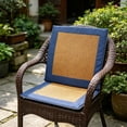 thumbnail image 6 of FEOLGEHLY 16.5x16.5in Mugwort Floss Rattan Outdoor Chair Cushions, Ice Silk Breathable Outside Cooling Mat Chair Pads, Non-Slip Washable Car Seat Cushion for Summer Home Office Indoor Use, 6 of 7