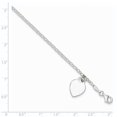 thumbnail image 2 of 925 Sterling Silver Engraveable Heart 6 Inch Childs Bracelet, 2 of 6