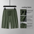 thumbnail image 5 of Thousandth Men's Vacation Quick Dry Regular Fit Plus Summer Size Elastic Waist Drawstring Shorts Pocket Cargo Lightweight Shorts Running Fashionable Pants Bandage Casual Shorts, 5 of 10