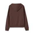 thumbnail image 7 of Womens Zip Up Sweatshirts Fleece Lined Collared Hoodie Casual Cotton Long Sleeve Sweatshirt Fall Tops with Pockets, 7 of 7