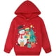 thumbnail image 1 of RETSUGO Sudadera con Capucha para Niño Pequeño de Navidad con Muñeco de Nieve, 1 of 6