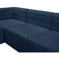 thumbnail image 4 of Meridian Furniture Quincy Navy Velvet Modular Sectional, 4 of 14
