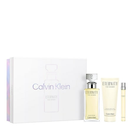 Calvin Klein Eternity 3 Piece Gift Set For Women - 3.4 oz Lotion