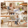thumbnail image 4 of OLAKIDS Baby High Chair, 9 in 1 Convertible Highchair for Babies and Toddlers, Building Block Table Dining Booster Seat Activity Desk Kids Stool with Adjustable Removable Tray, 4 of 9