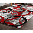 thumbnail image 2 of Chester Abstract Red/Gray Area Rug, 2 of 11