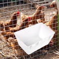 thumbnail image 6 of oshhni Hanging Fence feed Trough Versatile Livestock feed Trough Water Bucket Goose Turkey Water Trough Feeding Container White, 6 of 7