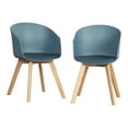 thumbnail image 4 of South Shore Flam Scandinavian Dining Chairs - Set of 2 Blue and Gold, 4 of 10