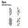 thumbnail image 2 of 12 hojas de tatuajes temporales para mujeres, kit de pegatinas de tatuajes para adultos, mujeres, niñas, tatuajes, 2 of 6