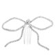 thumbnail image 1 of Elegante peineta de diamantes de imitación para novias, lazo de cristal, accesorio para el cabello de boda para mujeres, pieza de cabello de novia decorativa y elegante, 1 of 7