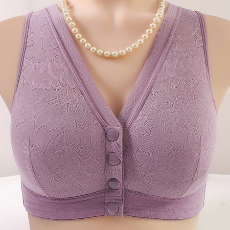 LLYWEY Yoga Bras for Women Clearance T Shirt Bras Women Ladies Balconette Bra Style-448 Women s Plus Push-Up Bra Feature Adult Female Sports Sports Bras Purples 42B