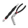 thumbnail image 2 of Desconexión eléctrica alicates Conector eléctrico Separador Herramientas automotrices para alambres y mangueras de manejo de trabajadores de fábrica Negro doblado, 2 of 8