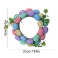 thumbnail image 3 of Wozhuo Easter Egg Wreath for Door Window Indoor Outdoor Party Holiday Decor, 3 of 6