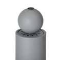 thumbnail image 5 of 34.25'' H Metal Cutout Outdoor Water Fountain with LED Lights,Modern Freestanding Sphere-Top Water Feature for Patio Garden Backyard Decor,Light Gray, 5 of 9