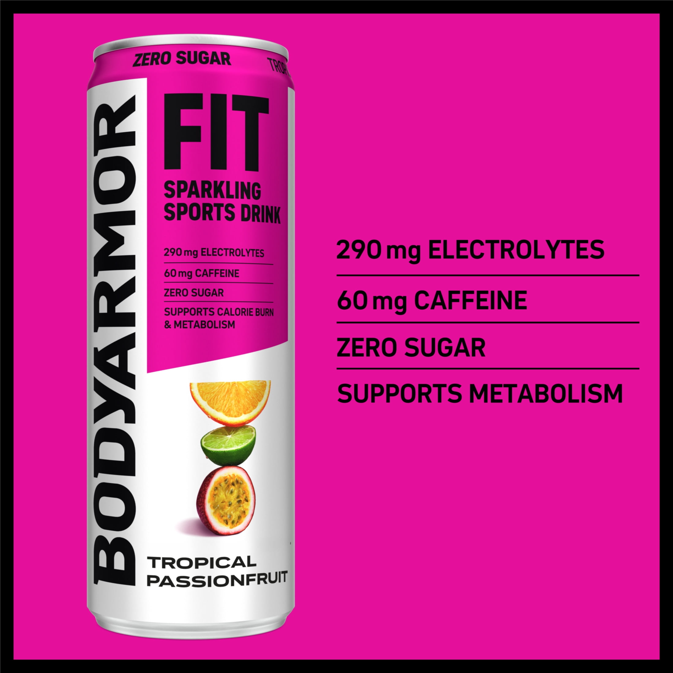 BODYARMOR FIT Zero Sugar Tropical Passionfruit Sports Drink Can