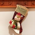 thumbnail image 6 of HESHENG Christmas Stocking Personalized, Reindeer Character 18" Large Christmas Stockings for Christmas Decoration, 6 of 9