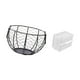 thumbnail image 5 of Cesta De Almacenamiento De Alambre De Hierro Acrílico Para Cocina Y Baño, Moderna Organizadora De Frutas, Verduras Y Papel Higiénico, Dispensador Montado En La Pared., 5 of 8