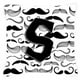 Carolines CJ2009-SPW1414 Trésors Lettre S Moustache Initiale Tissu Toile Coussin Décoratif – image 1 sur 4
