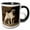 Black/White, variant on 3drose, Redmond, Wa. Portrait of a Fawn Pug., 11oz Two-tone Blue Mug