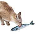 thumbnail image 4 of Jouet pour Chat 11.81 Po Poisson Réaliste Résistant aux Morsures Jouet à Mâcher pour Chat avec Herbe à Chat, 4 of 8