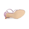 thumbnail image 6 of BLISSFUL STEP Edition Women's Shoes Glitter Ankle Strap Buckle Open Toe Stiletto Heels Sandals Pink 7, 6 of 8