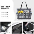 thumbnail image 3 of Disketp Coffee Is Always A Good Idea Large Capacity Beach Bag, Waterproof Sandproof Beach Swim Pool Bag Tote Bag for Women, 3 of 7