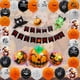 thumbnail image 5 of A Globo de decoración de fiesta de Halloween con accesorios de fondo de escena de conjunto de pancartas, 5 of 5