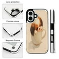 thumbnail image 3 of Compatible with iPhone 11 12 13 mini 14 15 16 Pro Max Plus Wallet Case with Card Holder, PU Leather Kickstand Card Slots Case ( Cute Doggie Teacup, iPhone 12 Pro Max), 3 of 7
