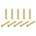 thumbnail image 1 of Unique Bargains Brass Hex Bolts, M5x35mm 10 Pack Fully Thread Grade 4.8 Machine Screws, 1 of 4