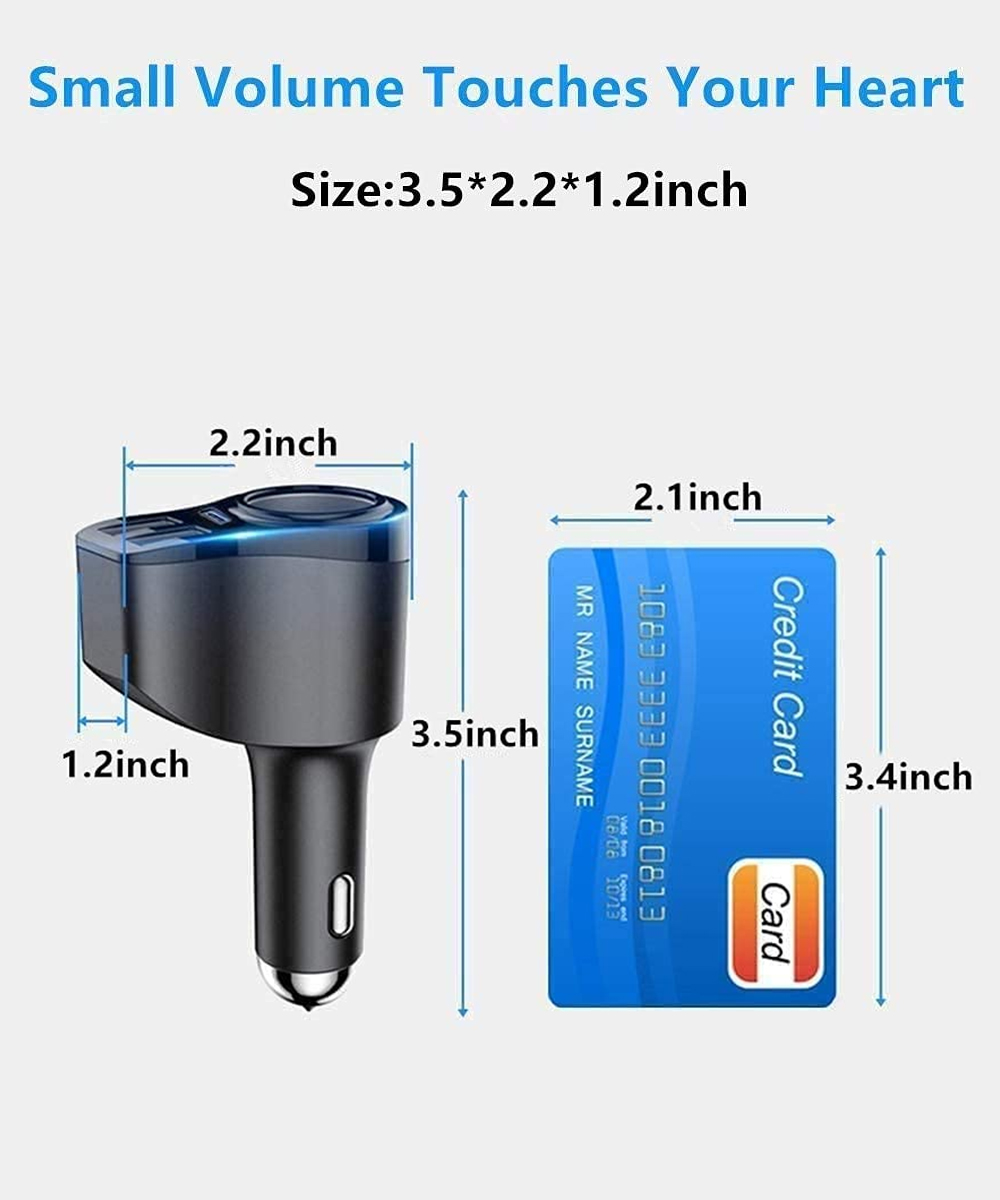 IDOLCO 4-in-1 168W USB-C Car Charger with Dual USB Ports photo 3