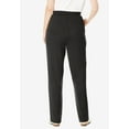 thumbnail image 2 of Woman Within Plus Size Straight-Leg Stretch Ponte-Knit Pull-On Pants, 2 of 6