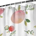thumbnail image 4 of Peach Shower Curtain, Waterproof Fabric Bathroom Shower Curtain with Plastic Hooks, Machine Washable Tropical Pink Fruit Pattern Print Design Modern Fresh Juicy Sweet Painting Aesthetic Peach Lover, 4 of 5