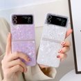 thumbnail image 3 of Samsung Galaxy Z Flip 4 Case for Girls Women,Luxury Cute Glitter Crystal Pearl TPU Bumper,Slim Soft Shockproof Bling Lightweight Protective Phone Case for Samsung Galaxy Z Flip 4 - Green, 3 of 6