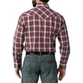 thumbnail image 2 of Wrangler® Men's Long Sleeve Western Plaid Shirt, 2 of 3