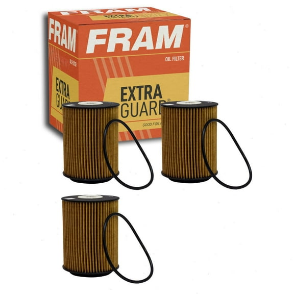 3 pc FRAM CH8158 Extra Guard Engine Oil Filters for 24568 57GC2188A BK6696 E 150 H D 26 L45126 MK12698 Oil Change Lubricant Filters
