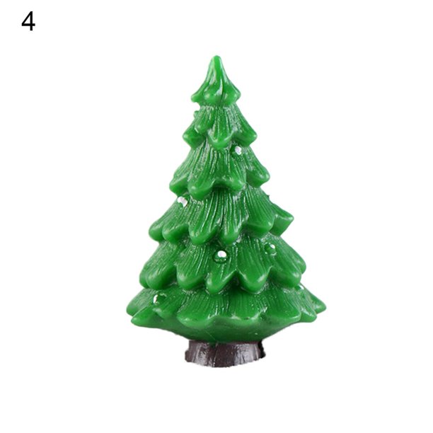 Pequeños ornamentos del árbol de navidad de la resina preciosa del ornamento miniatura ligero para el hogar