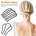 thumbnail image 5 of IBASETOY 6Pcs Metal Hair Comb Set Assorted Color Decorative Side Hair Combs for Elegant Hairstyles, 5 of 7