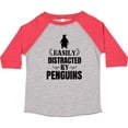 thumbnail image 3 of Inktastic Easily Distracted by Penguins Boys or Girls Toddler T-Shirt, 3 of 5