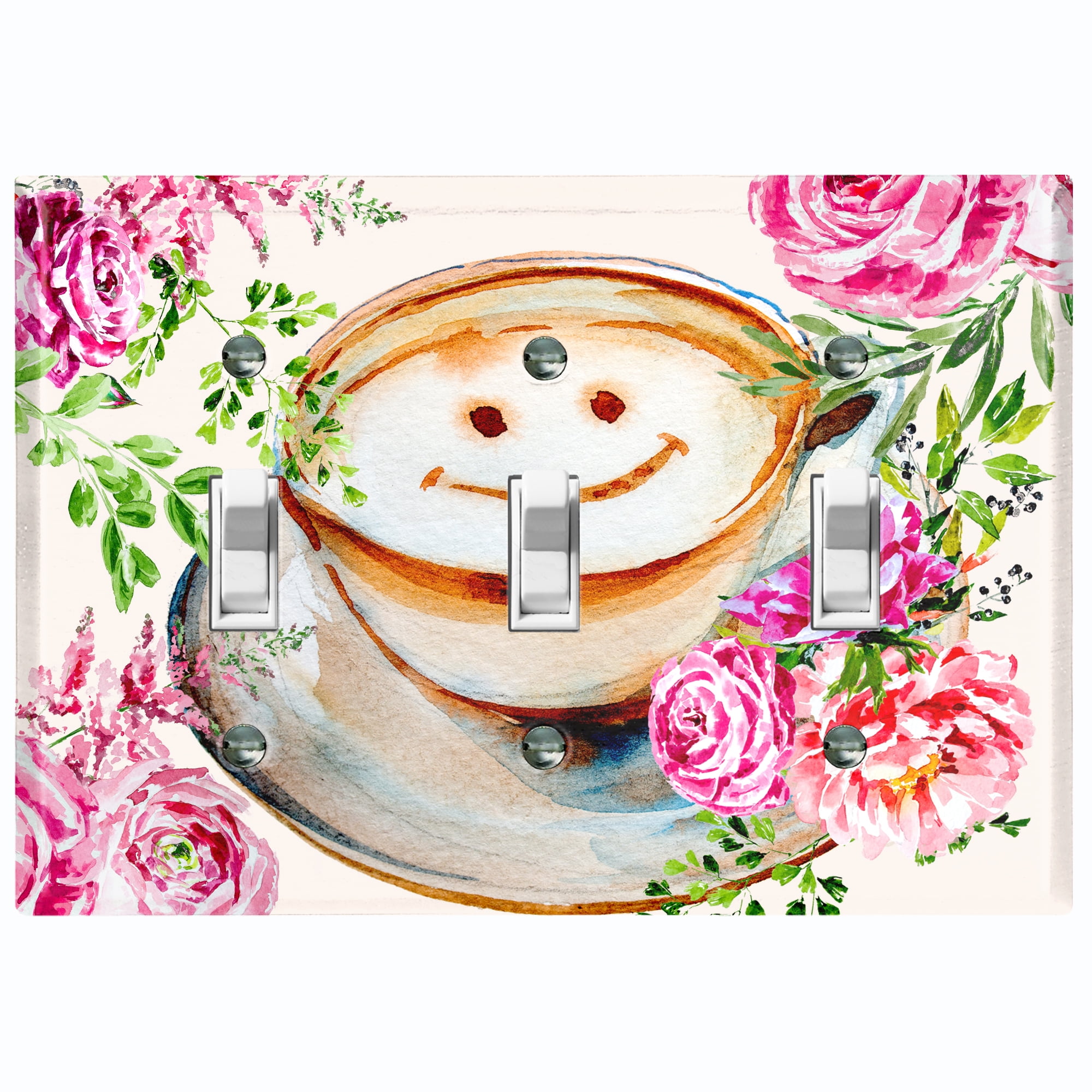 Light Switch Plate Switchplate Cover FRESH COFFEE BREAK CUP