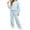 Light Blue, variant on Maqroz Girls Two Piece Sweatsuits Sparkly Heart Graphic Pullover Sweaters Wide Leg Pants Matching Outfits Cozy Lounge Tracksuits for Winter Lounging Size 5-13 Years